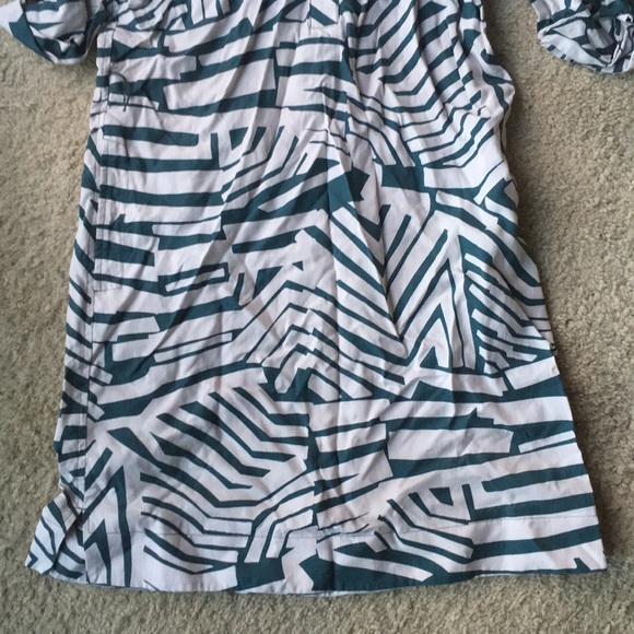 LOFT button up geometric dress - Picture 5 of 5